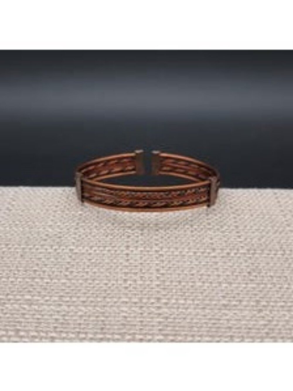8 Inch Vintage Twisted Copper Wire Cuff Bracelet | Handmade Jewelry B1474